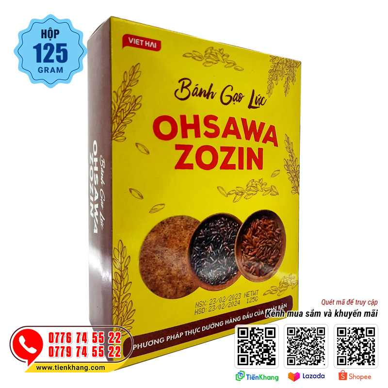 Bánh gạo lứt Ohsawa Zozin cho người tiểu đường