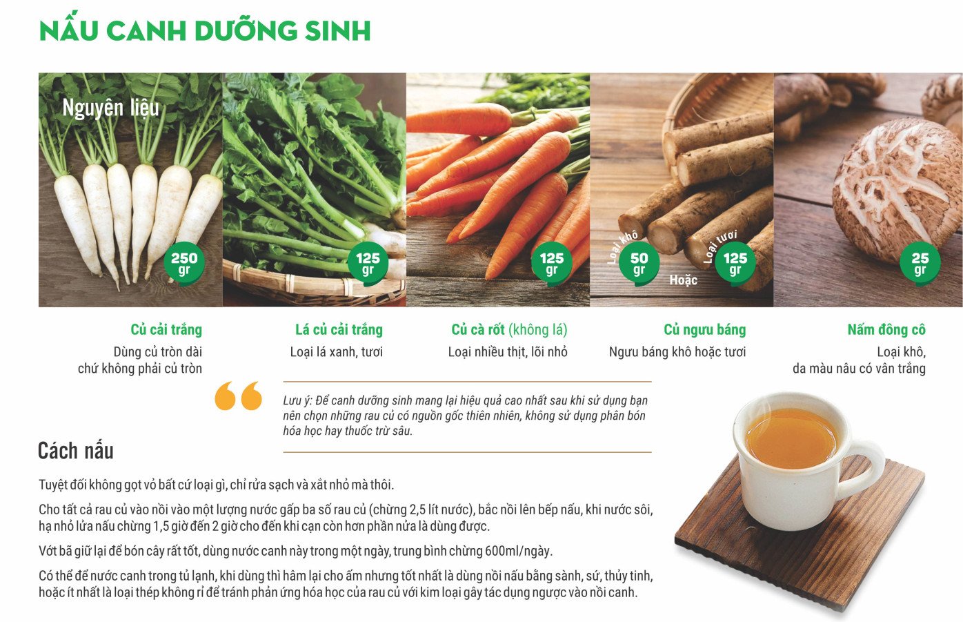 Cách nấu canh dưỡng sinh tại nhà