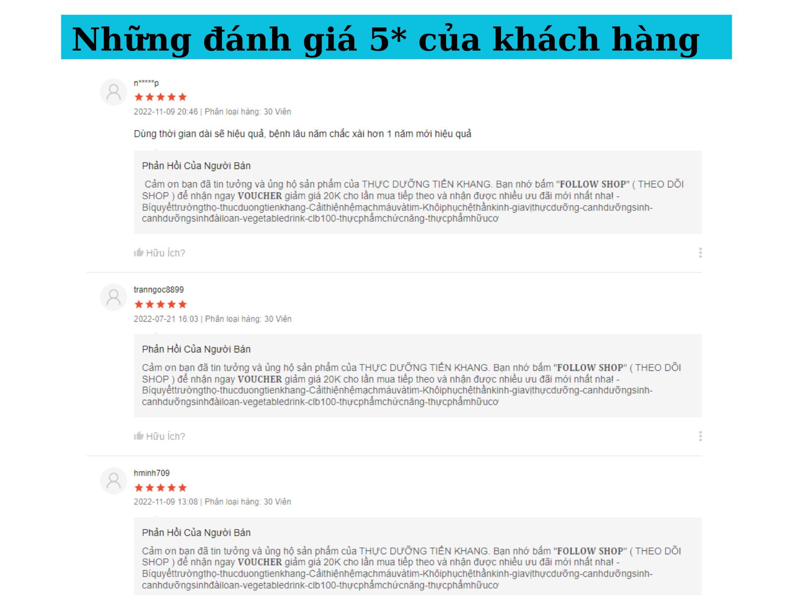 Đánh giá 5* của thảo dược Age Essentials