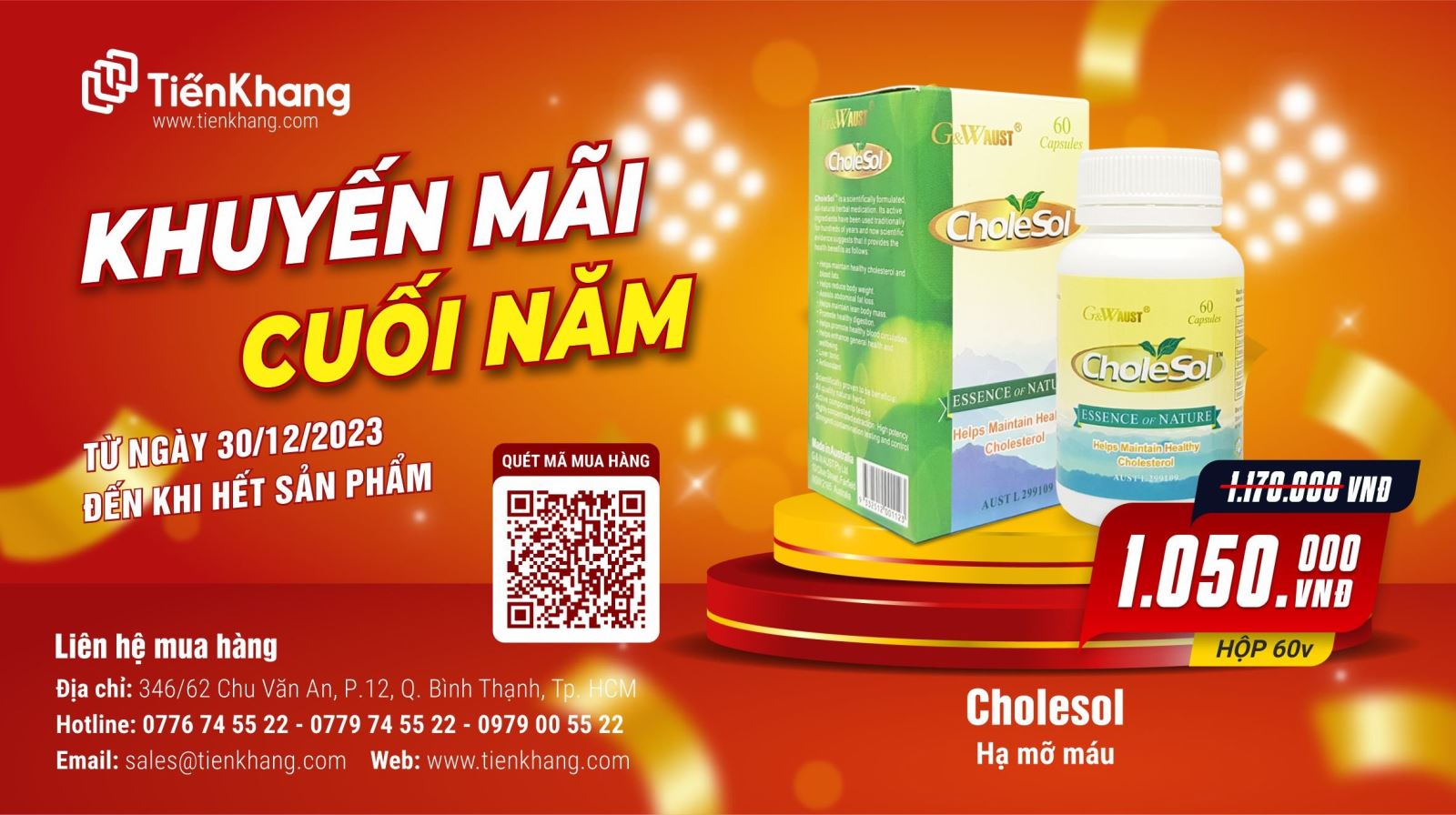 Chương trình khuyến mãi thảo dược Cholesol