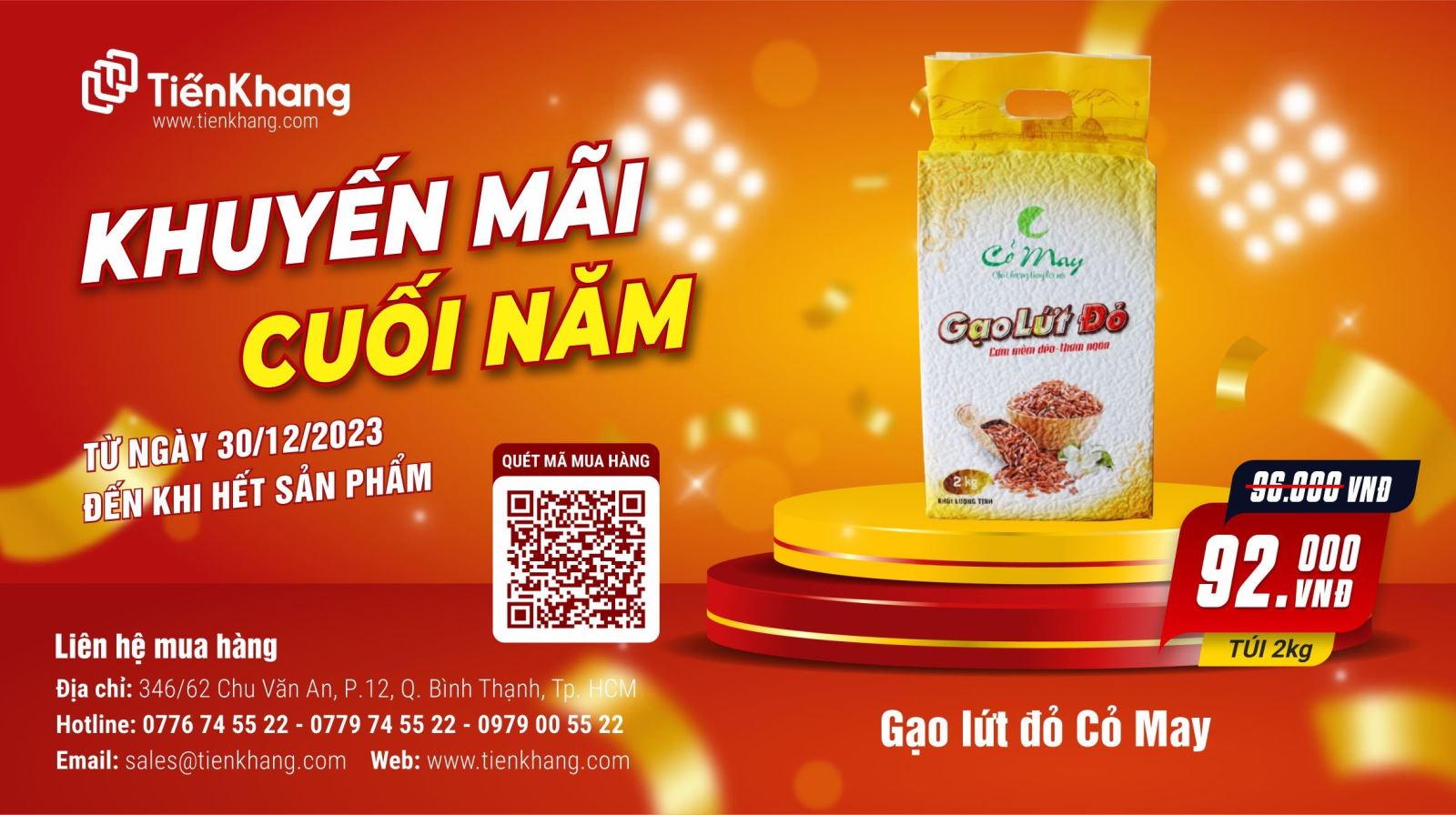 Khuyến mại gạo lứt đỏ Cỏ May