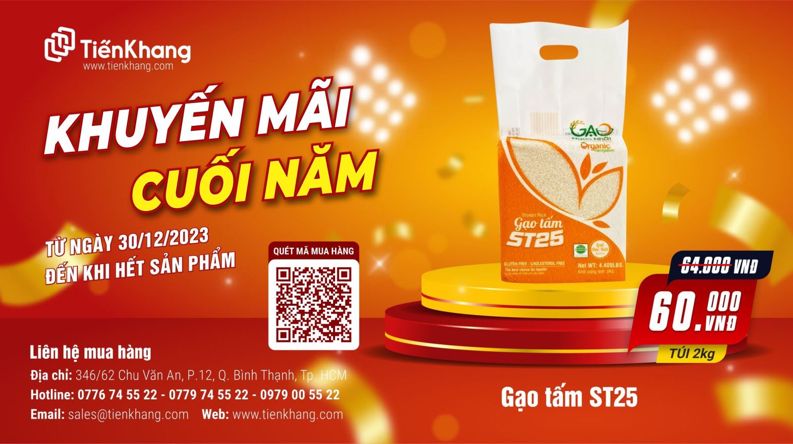 Khuyến mãi gạo tấm ST25