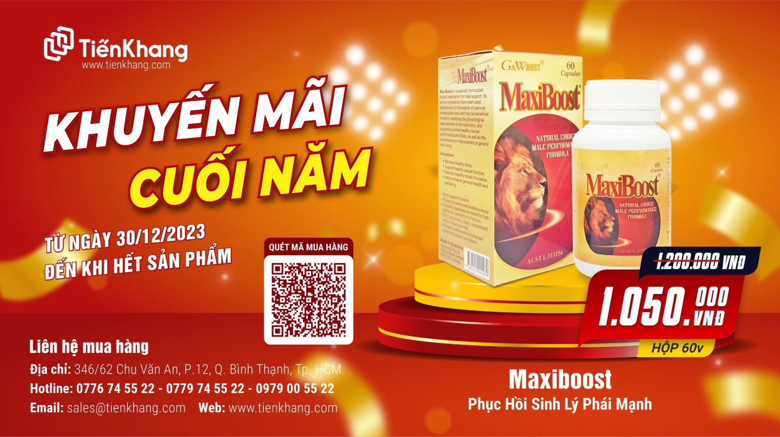 Khuyến mãi thảo dược Maxiboost