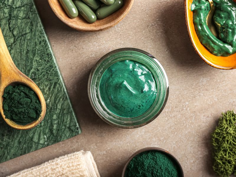 Mặt nạ tảo xoắn Spirulina giúp dưỡng ẩm cho da