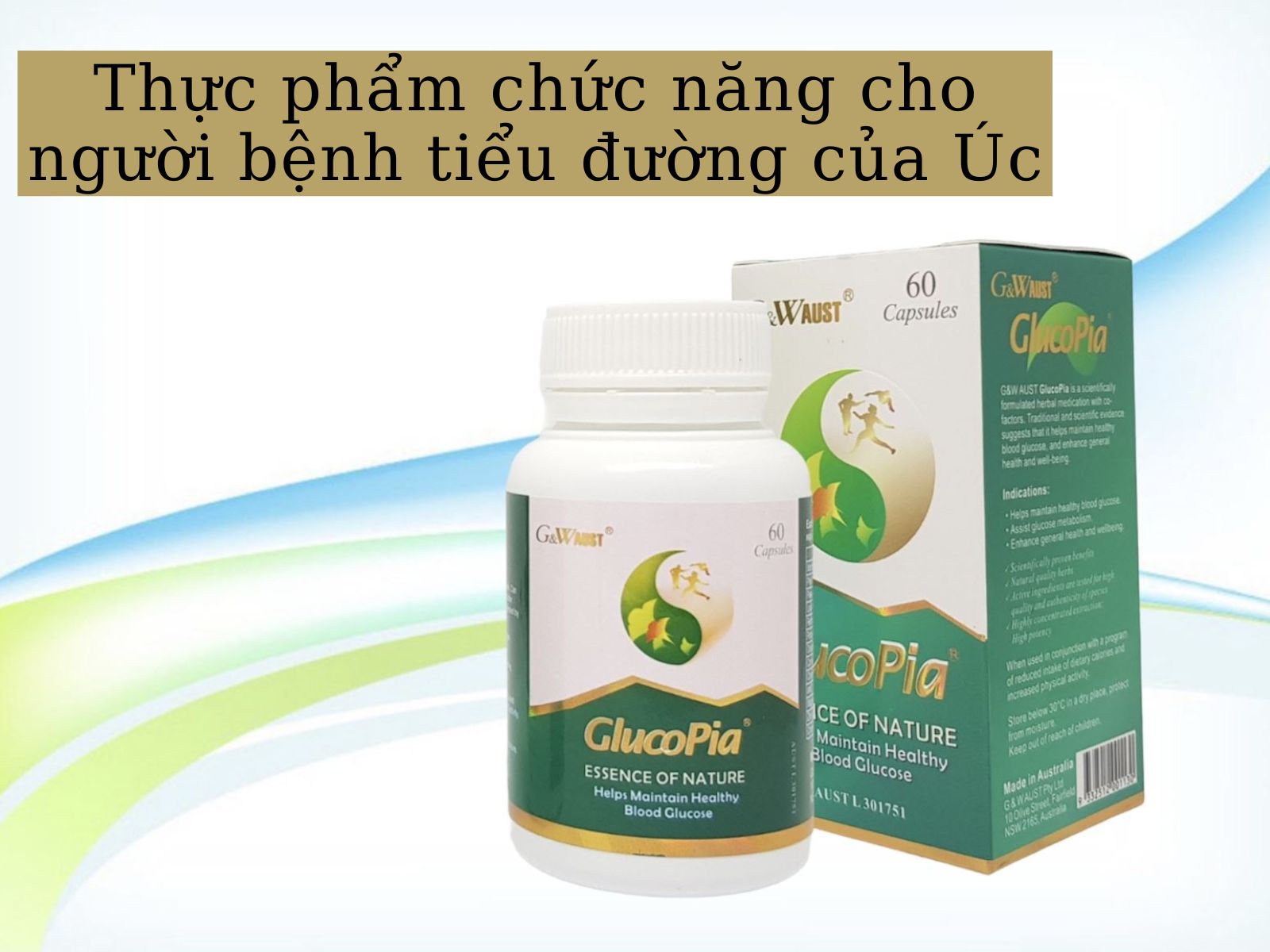 Thực phẩm chức năng của người bệnh tiểu đường của Úc