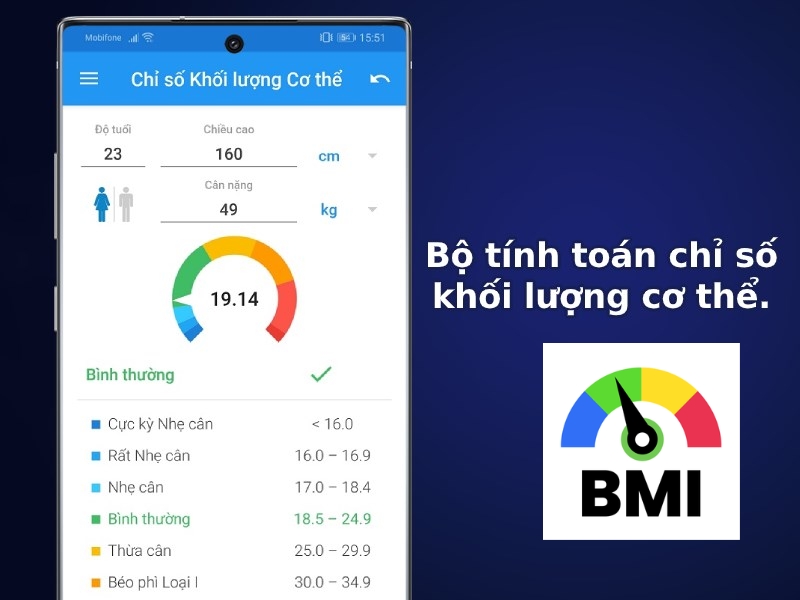 Ứng dụng BMI Calculator