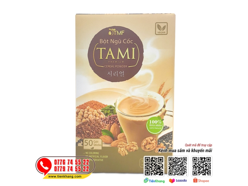 Bột ngũ cốc Tammi có đường