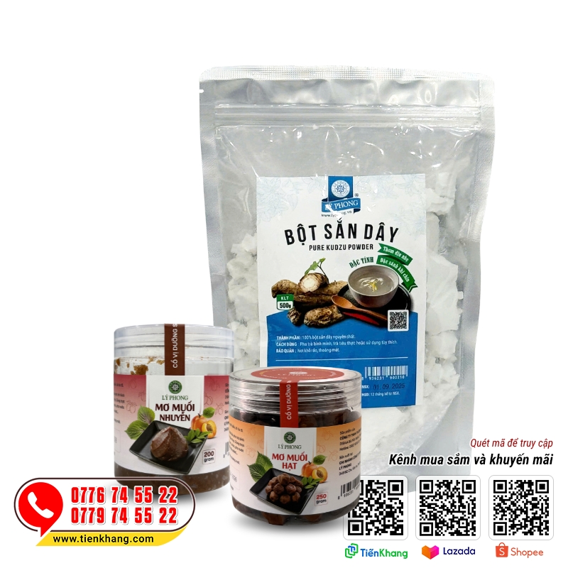 Bột sắn dây và mơ muối 7 năm