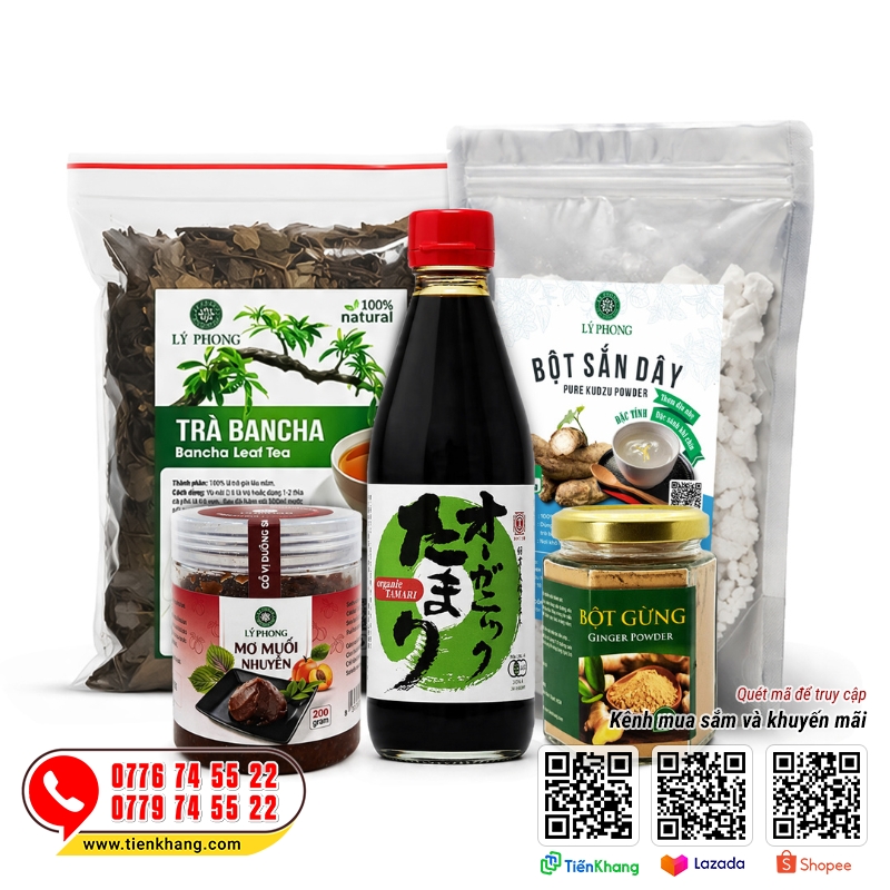 Combo nguyên liệu nấu trà bình minh - Tamari Marumata