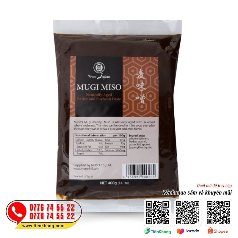 Mugi Miso - Bịch 400gram