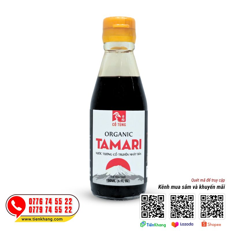 Nước tương Tamari Organic Cổ Tùng 
