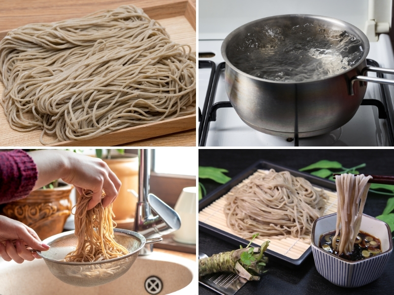 Làm mì soba 