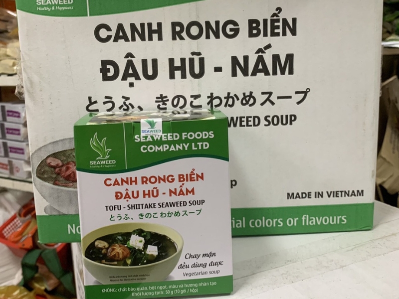 Canh rong biển đậu hủ nấm ăn liền Seaweed