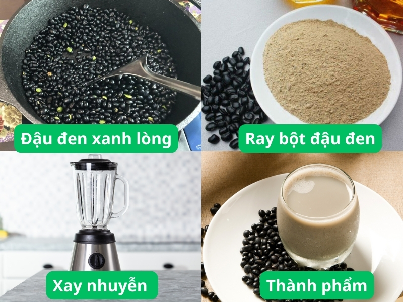 Dùng bột đậu đen xanh lòng giảm cân 