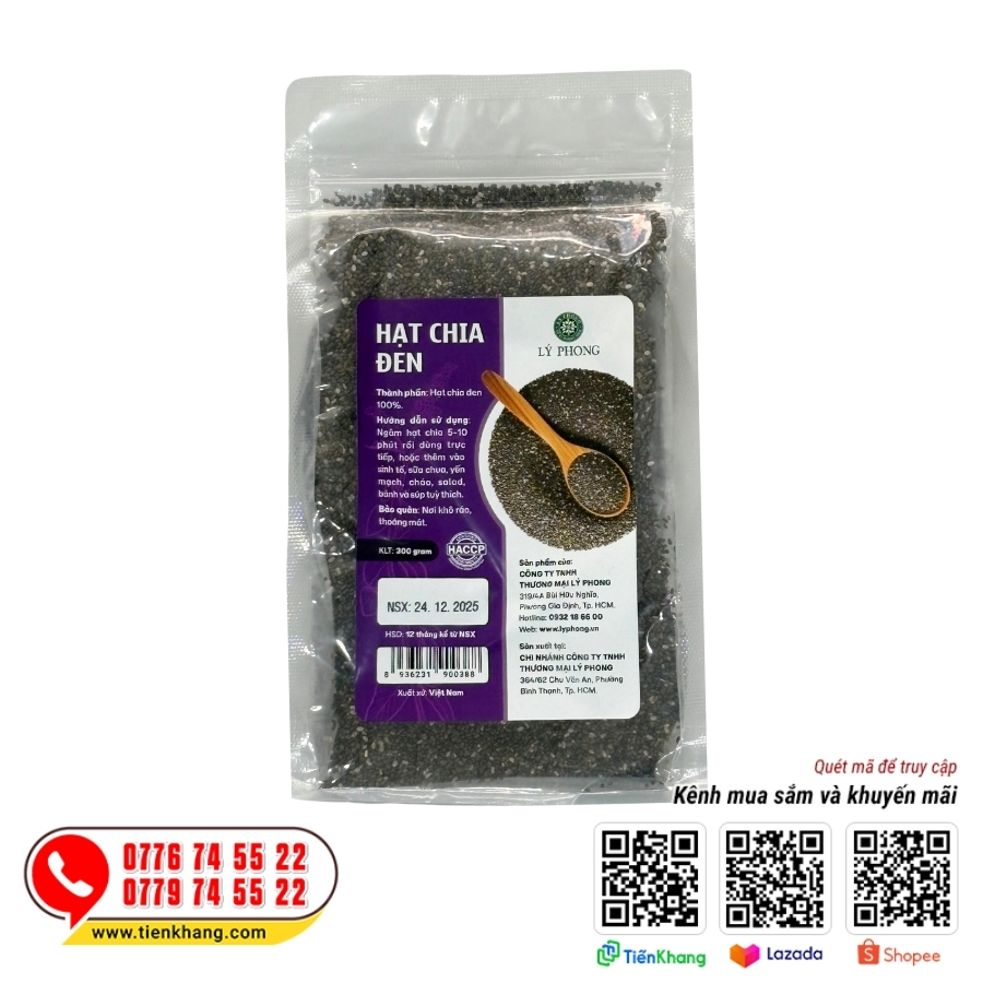 Hình ảnh sản phẩm hạt chia đen Lý Phong