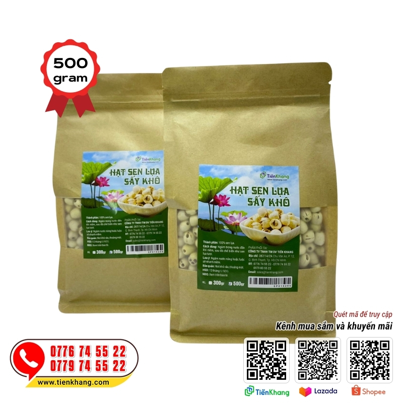 Mua hạt sen khô nấu chè ở Tiến Khang