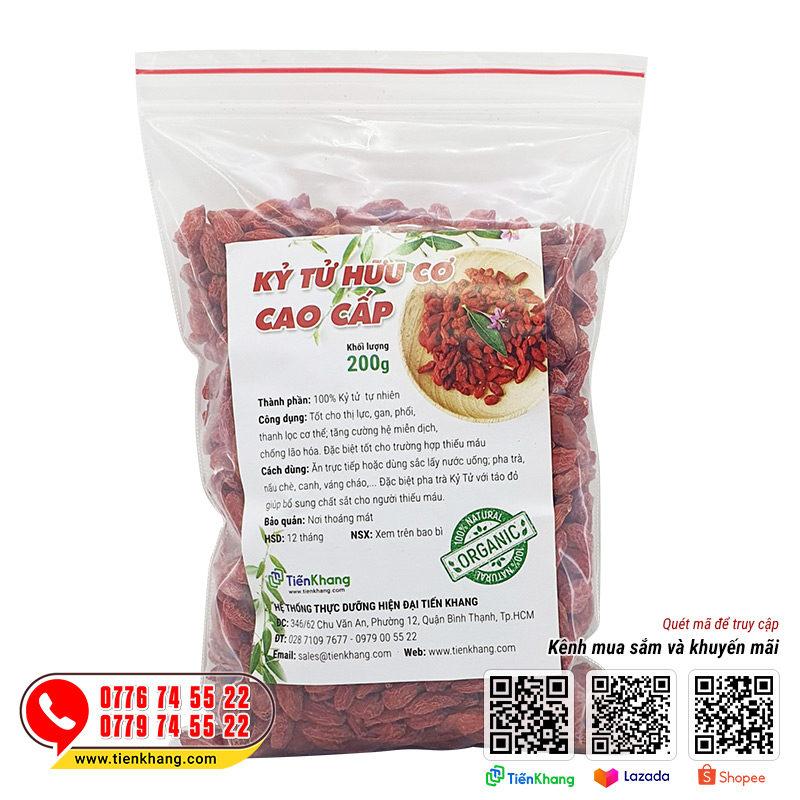 Hình ảnh sản phẩm kỷ tử tại cửa hàng Tiến Khang