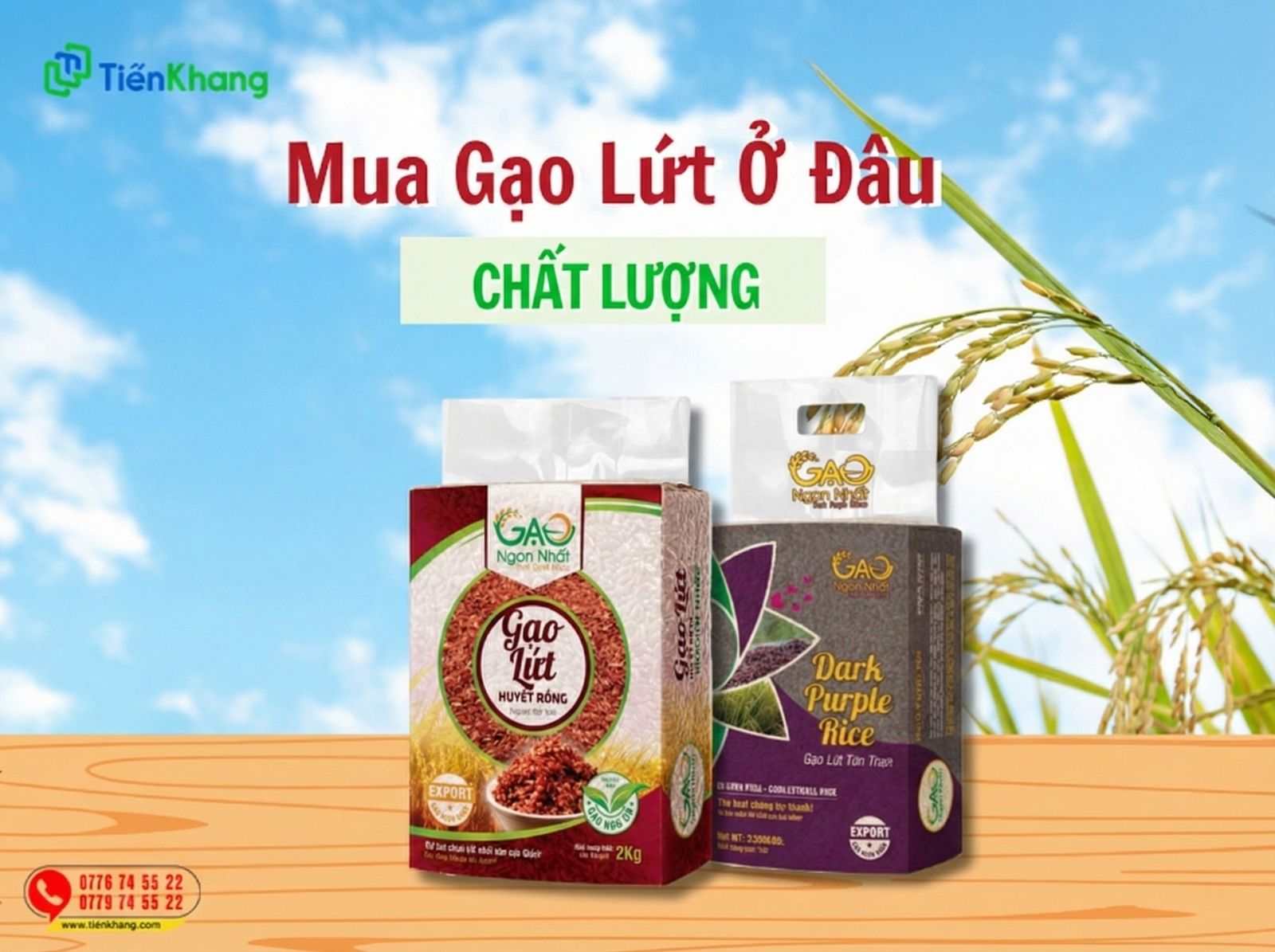 Tiến Khang là đơn vị chuyên cung cấp các loại gạo lứt chất lượng