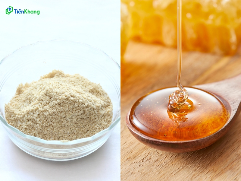 Mặt nạ cám gạo và mật ong