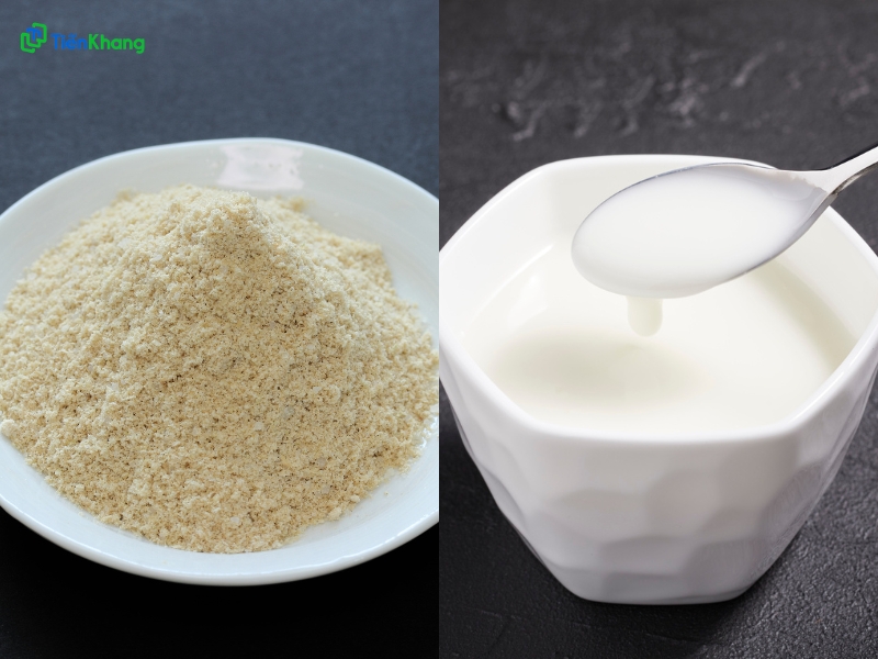 Mặt nạ cám gạo và sữa chua không đường