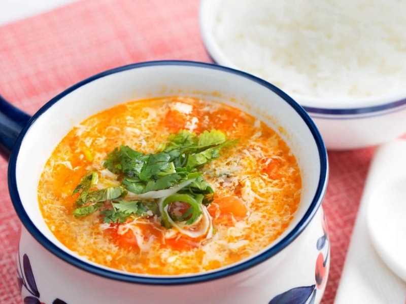 Canh cà chua trứng