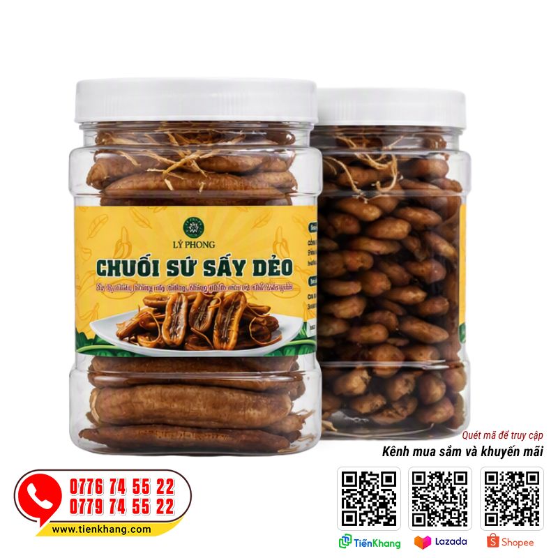 Chuối sứ sấy dẻo 