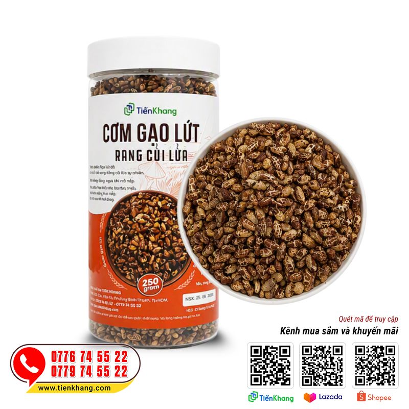 Cơm gạo lứt rang củi lửa - Vị tự nhiên