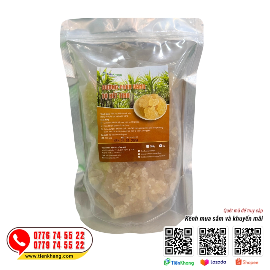 Đường phèn vàng 1 kg