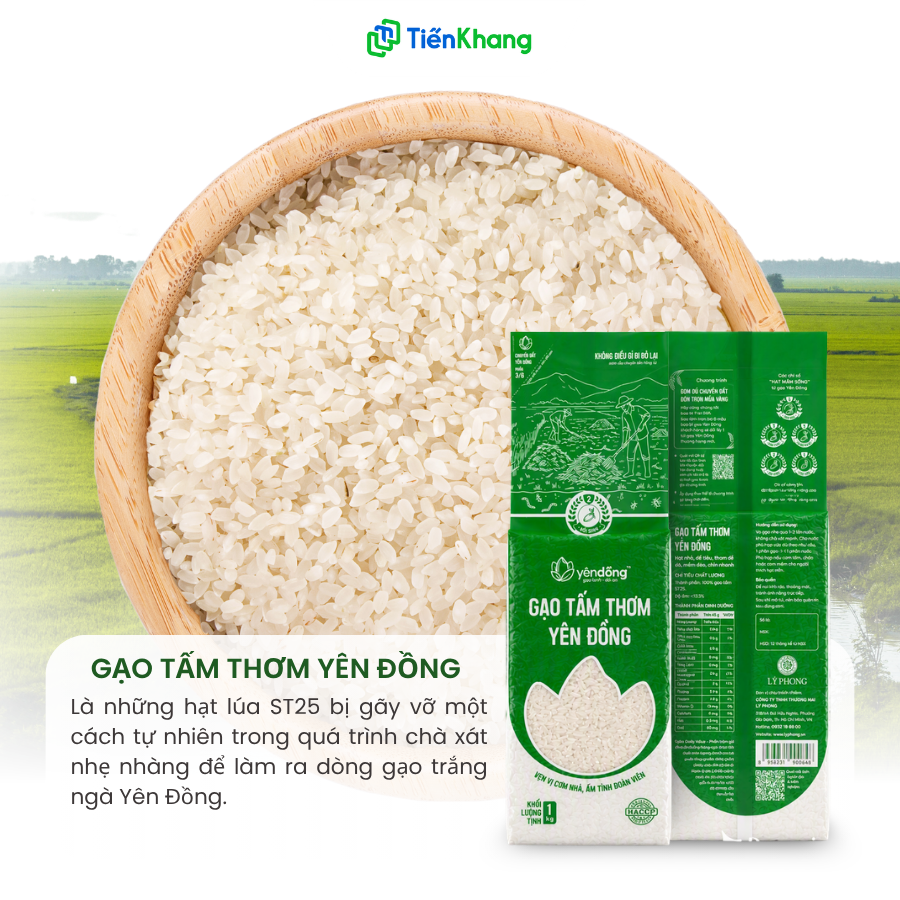 Tìm hiểu về Gạo tấm thơm Yên Đồng