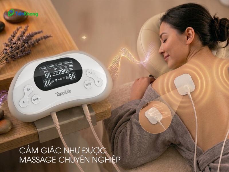 Công dụng của máy xung điện trị liệu ToppiLife