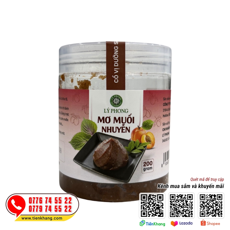 Mơ muối nhuyễn được ngâm 7 năm