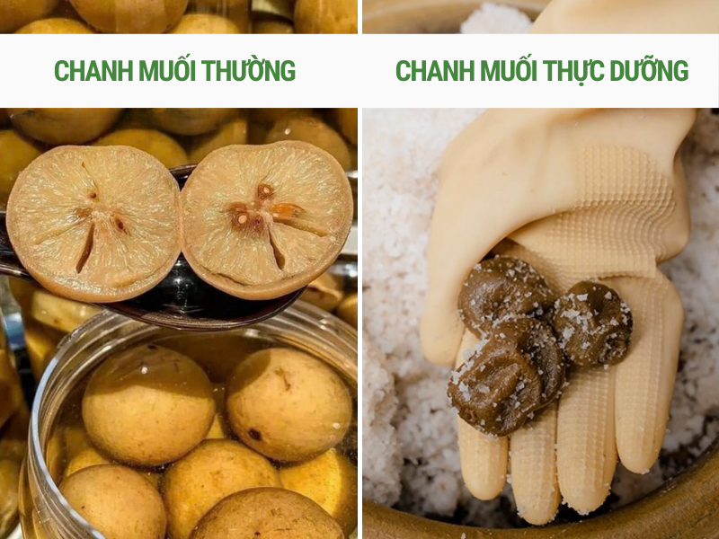 Chanh muối thực dưỡng khác gì với chanh muối thường? 