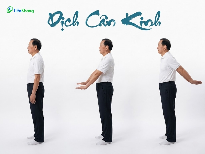 Biên độ vung tay và cách sử dụng lực ly tâm khi tập Dịch Cân Kinh