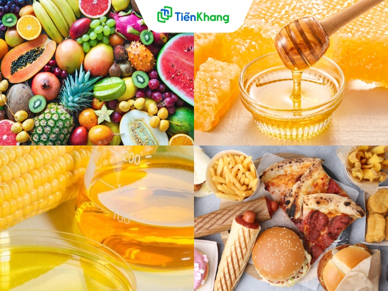 Đường fructose có nhiều trong trái cây chín và mật ong