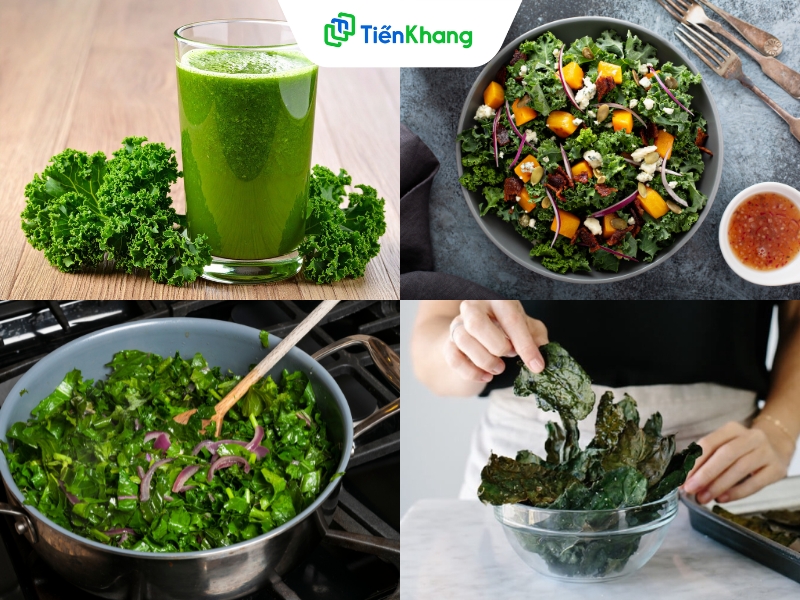 Cải kale chứa nhiều canxi nhưng hàm lượng oxalat thấp giúp cơ thể hấp thụ tốt hơn