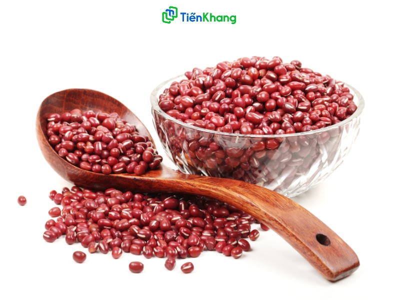 Đậu đỏ có hạt to tròn hơn xích tiểu đậu