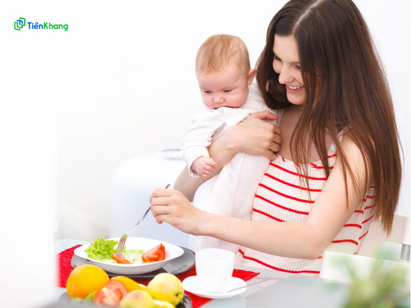 Ảnh minh họa chế độ ăn eat clean cho mẹ sau sinh