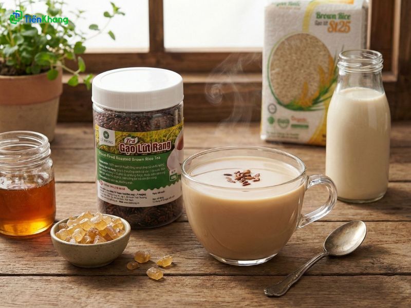 Trà sữa gạo lứt lành mạnh