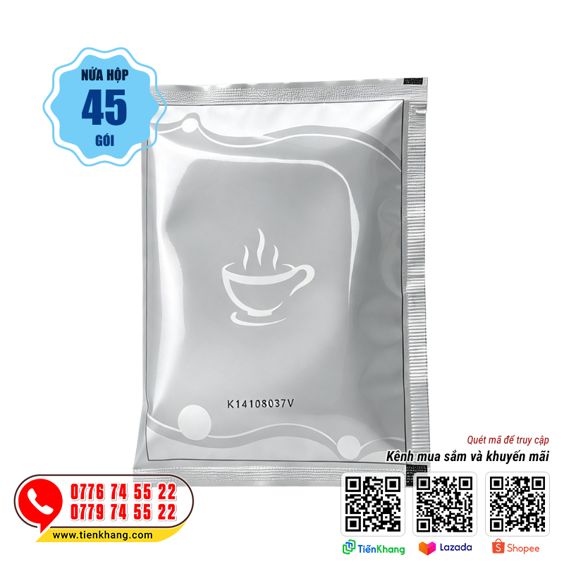 Canh dưỡng sinh túi lọc King Kung - Nửa hộp (45 gói) - Gói lẻ