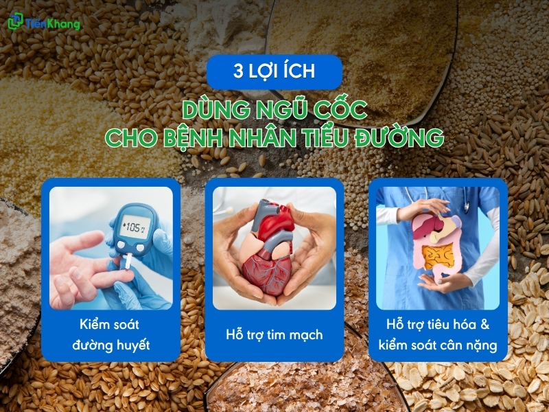 3 lợi ích của việc dùng ngũ cốc cho bệnh tiểu đường