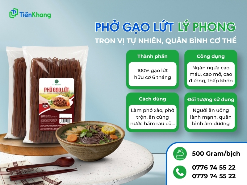 Phở gạo lứt Lý Phong