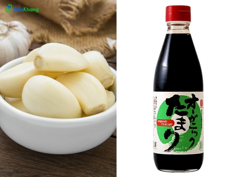 Nguyên liệu làm tỏi ngâm tương tamari