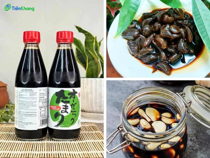 Tương tamari ngâm tỏi