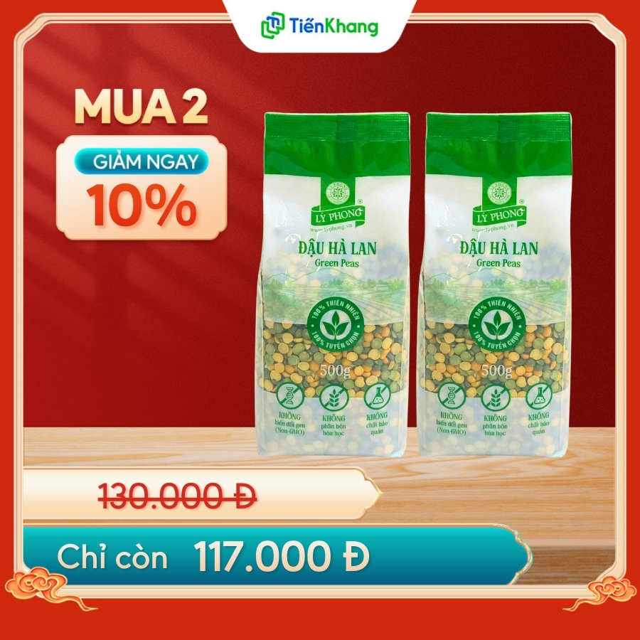 Đậu hà lan đang có ưu đãi mua 2 giảm 10%