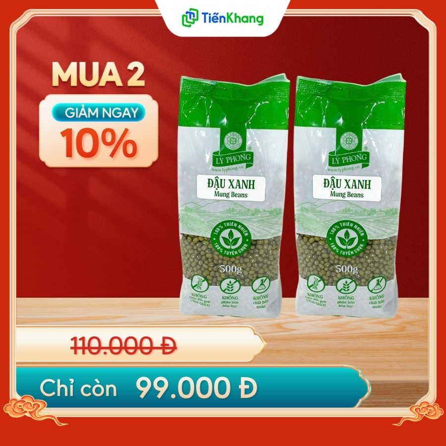 Đậu xanh đang có ưu đãi mua 2 giảm 10%