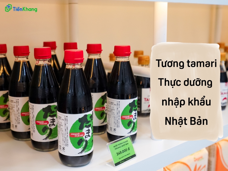 Nước tương Tamari organic Marumata hiện đang được bán tại Tiến Khang