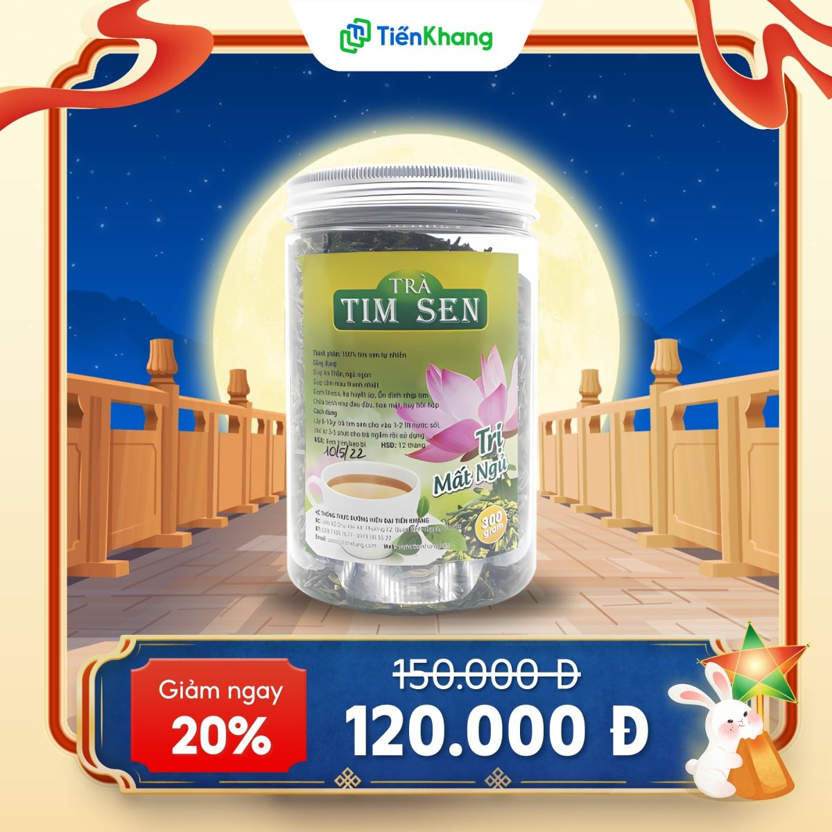 Khuyến mãi Trung thu: Trà tim sen