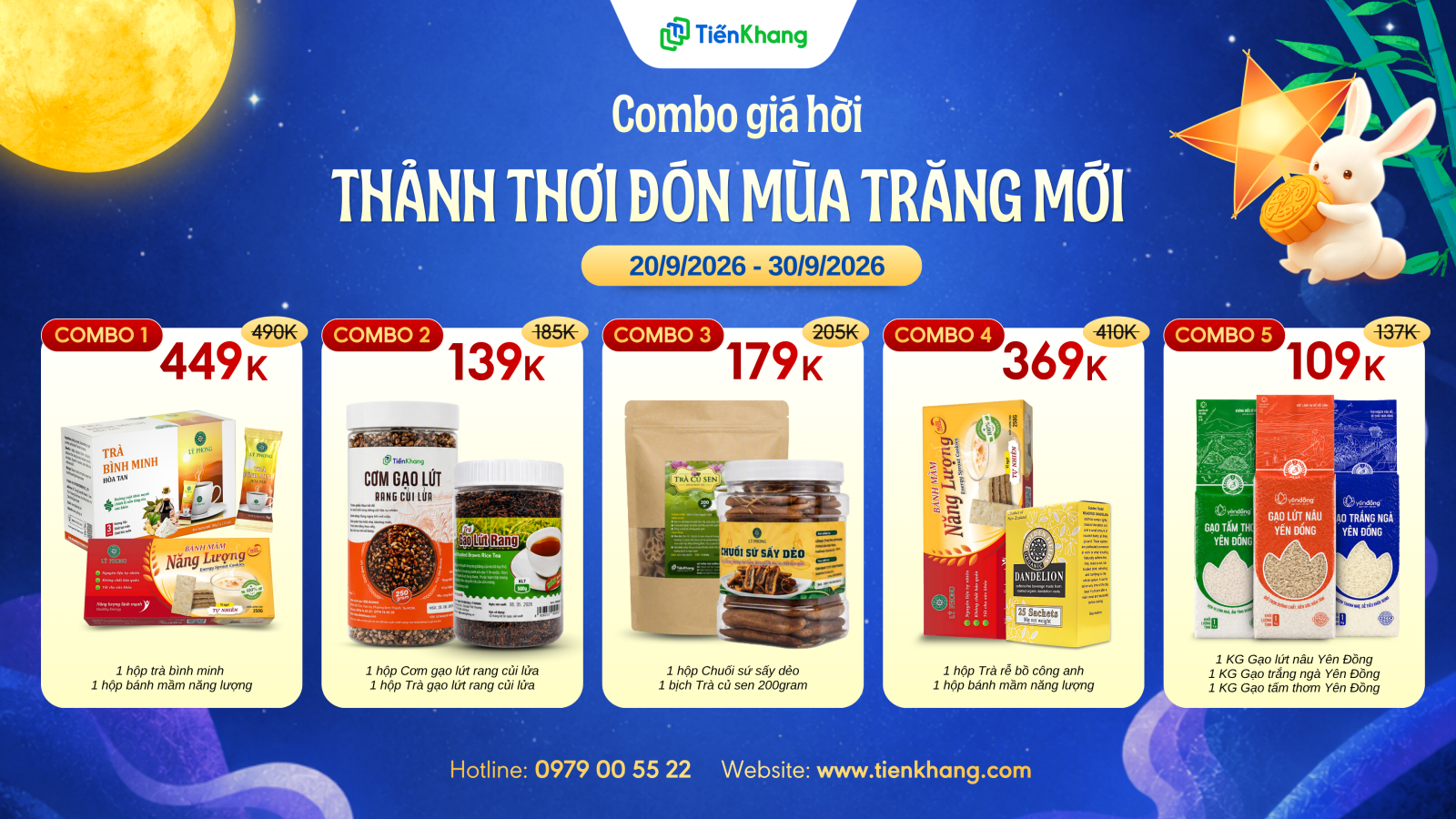 Combo giá hời - Thảnh thơi đón mùa trăng mới