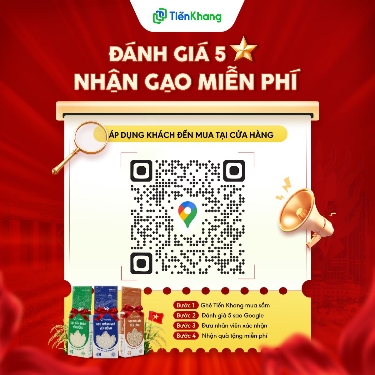 Đánh giá Google Maps nhận quà miễn phí