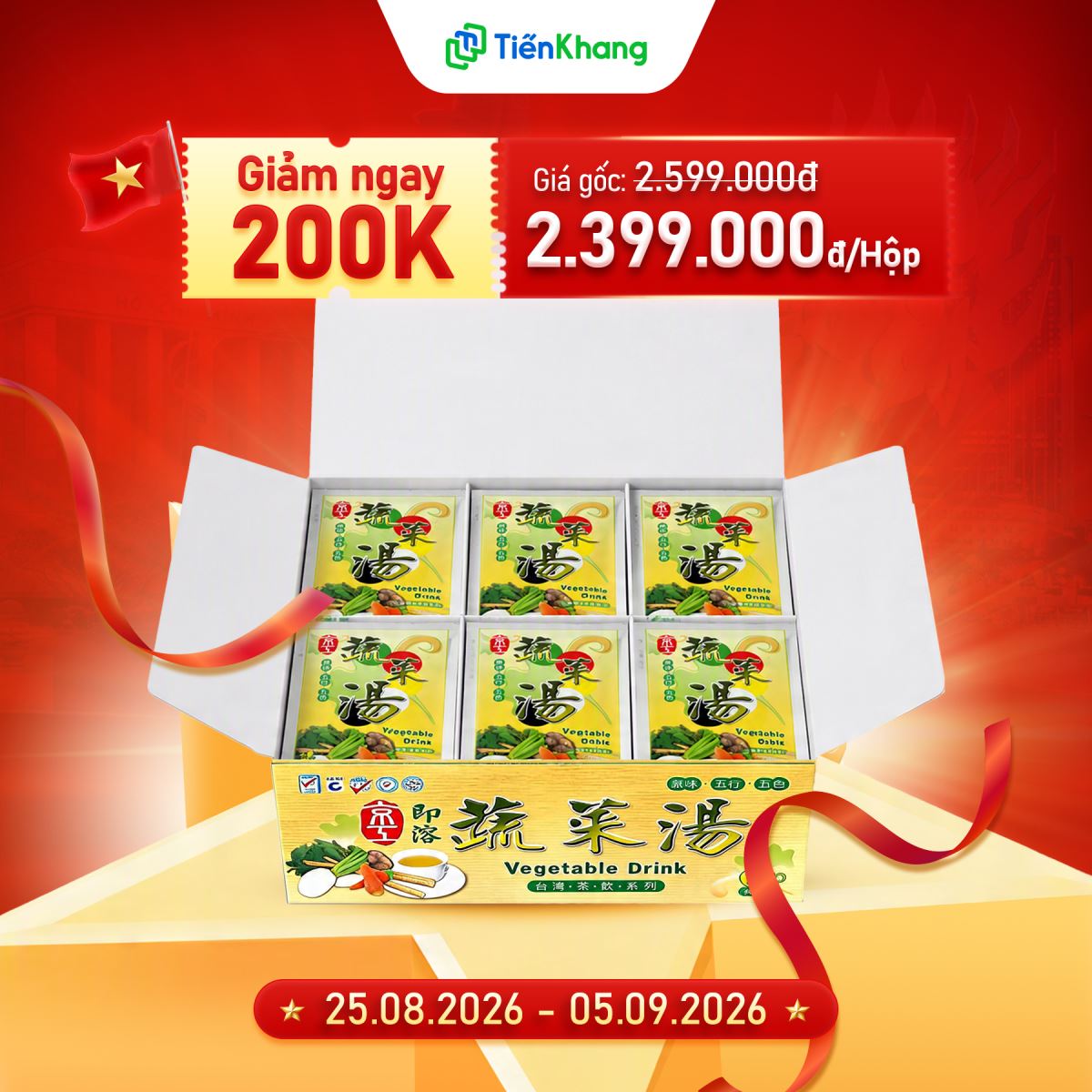 Canh dưỡng sinh hoà tan giảm giá 200.000đ
